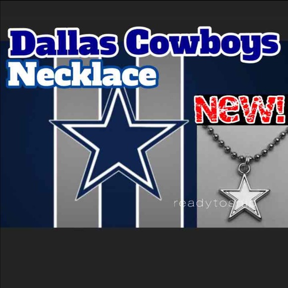 DALAS COWBOYS NFL LOGO NECKLACE NEW WITH GUFT BOX