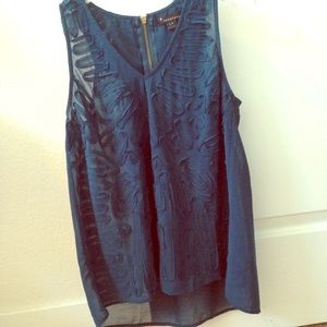 SOLD Teal Zip-Back Tank