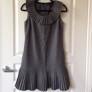 Drop Waist Wool Dress