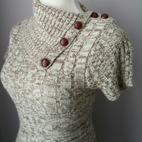 Sold Cowl neck sweater dress - Picture 2 of 4