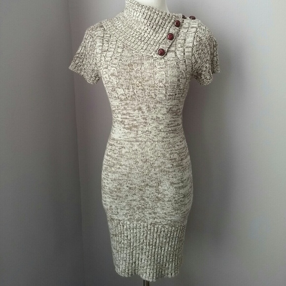 Sold Cowl neck sweater dress - Picture 3 of 4
