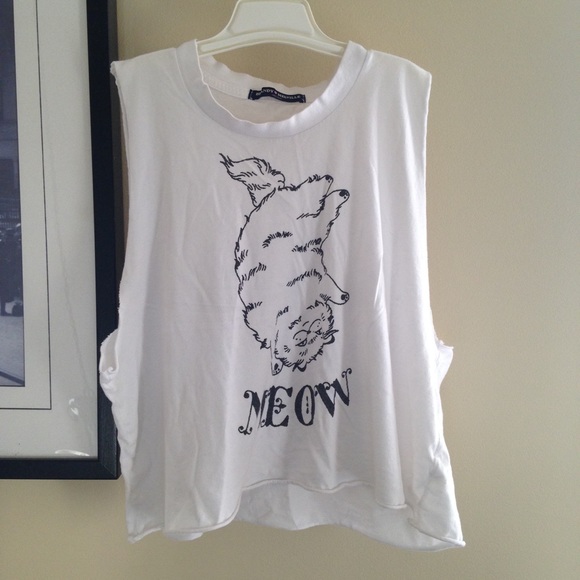 Brandy Melville "Meow" Muscle Tank