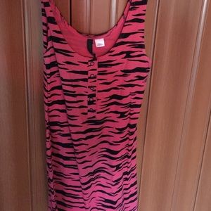 Mini dress, pink zebra