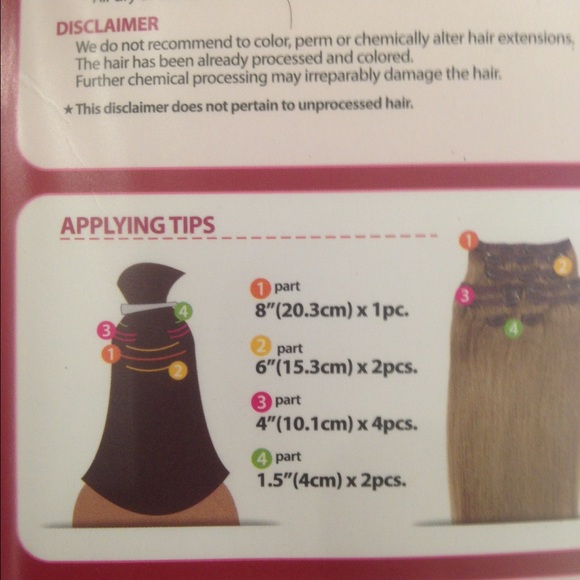 9 pieces 100% Human Remy Hair on clips ALL COLORS