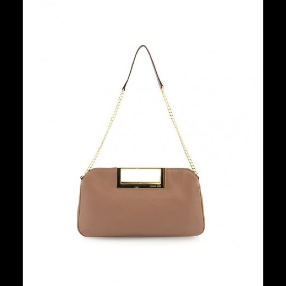 Michael kors large clutch dusty rose