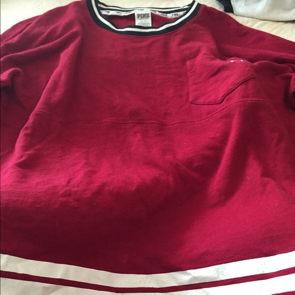 Pink vs maroon sweatshirt