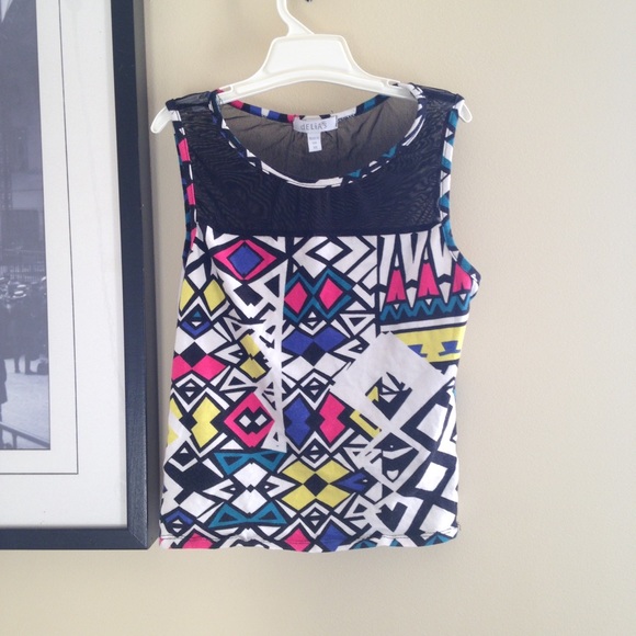 Geometric Crop Top