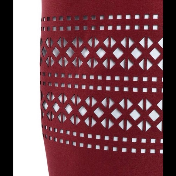 Laser Cut Pencil Skirt - Picture 2 of 2