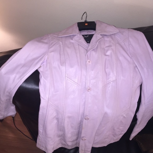 Wilsons lavender leather jacket