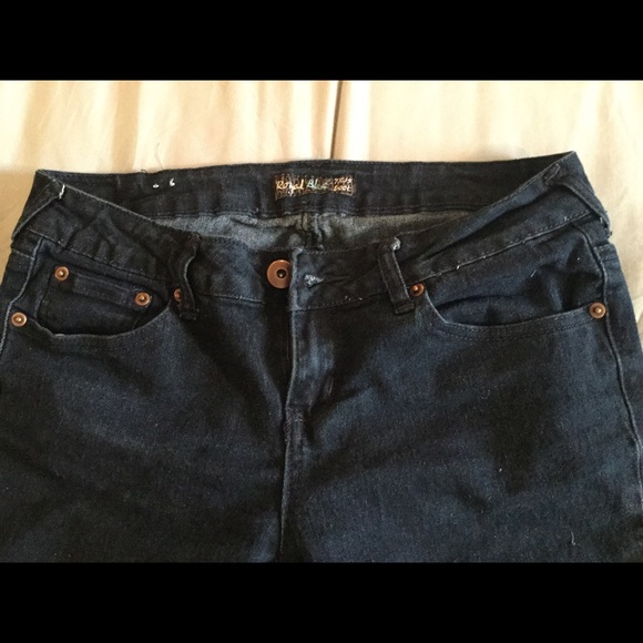 Royal blue jeans size 5/ 35' inseam - Picture 2 of 4