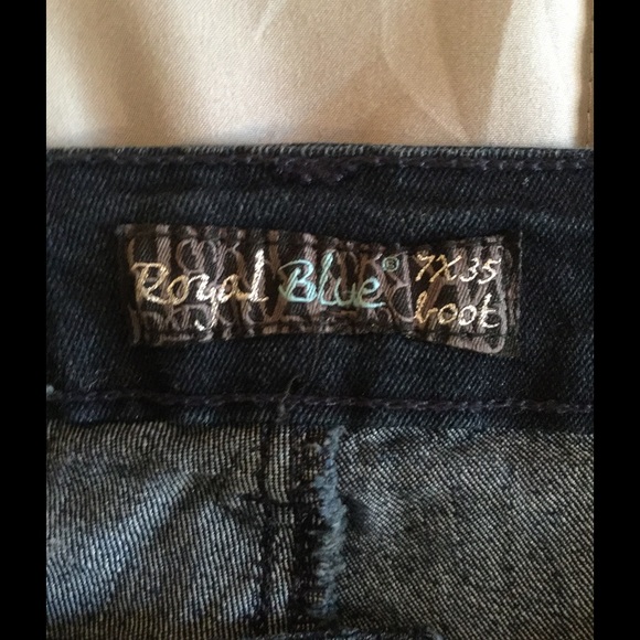 Royal blue jeans size 5/ 35' inseam - Picture 4 of 4