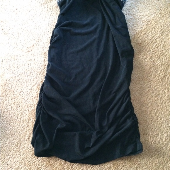 Sequin Racerback/Criss Cross Black Dress - Picture 4 of 4