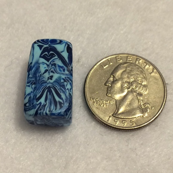 OOAK Handmade China Blue Pendant - Picture 1 of 2