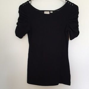 Anthropologie Black Tee