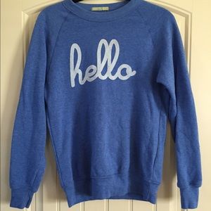Hello Apparel Sweatshirt blue size small