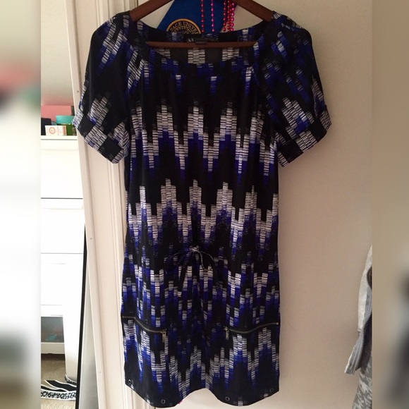 Armani Exchange patterned T-shirt dress