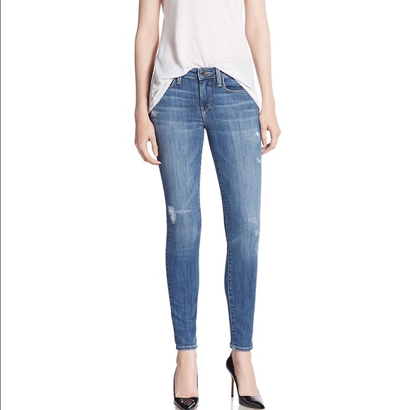 Genetic Denim Mid Rise Skinny Distressed Jean 29