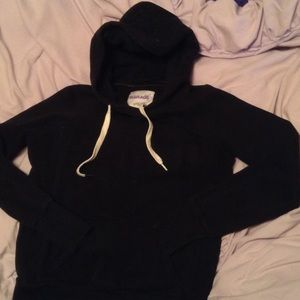 Solid black hoodie