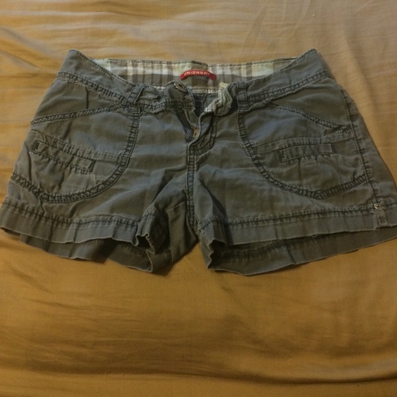 Grey Cotton Shorts