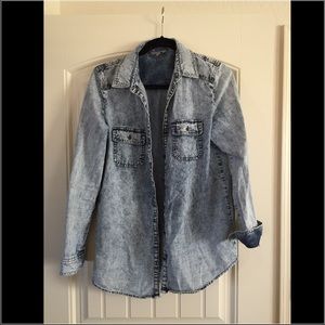 Nordstrom rubbish soft chambray top size medium