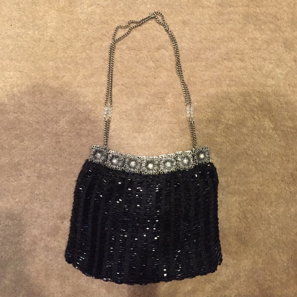 Small beaded party purse