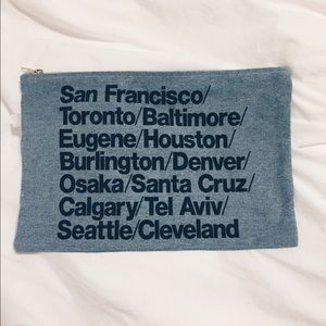 American Apparel Denim Cities Carry-All Pouch