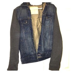 Aeropostale denim hooded jacket