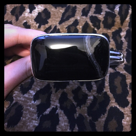 SOLD Black faux stone bracelet