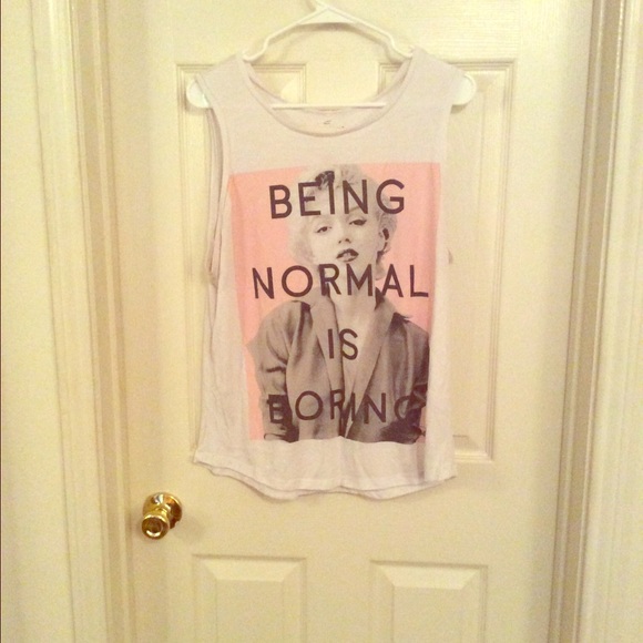 Marilyn Monroe print muscle shirt