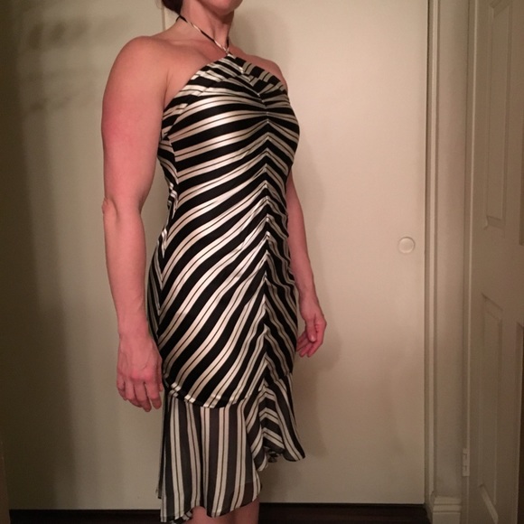 Bebe - Mermaid style silk fitted dress.