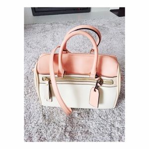 Coral satchel crossbody