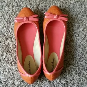 Cute orange ballet flats