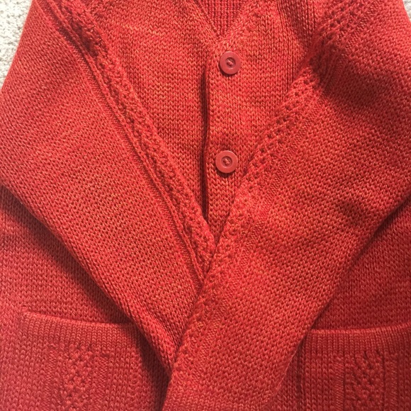 Vintage Virgin Wool Inuit Chunky Cardigan Sweater - Picture 4 of 4