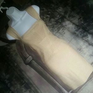 Sexy Gold Bodycon Bandage Cocktail Dress S/XS
