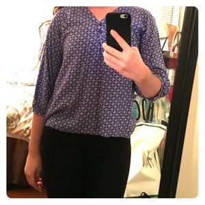 Patterned Valerie Bertinelli Blouse