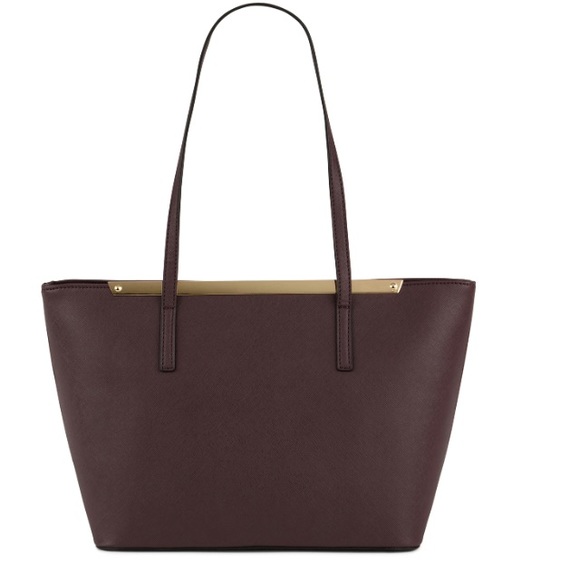 A black tote bag