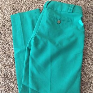 EUC 2P LOFT dress pants, emerald green!