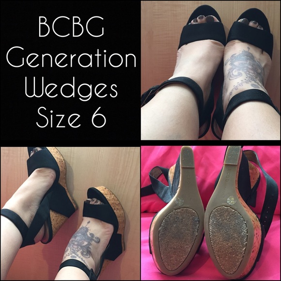BCBG Generation wedges size 6