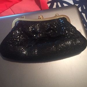 Shiny  Black hand purse