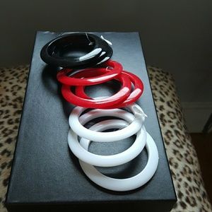 Plastic resin bangles