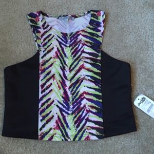 Night out crop top. Never worn, still has tags