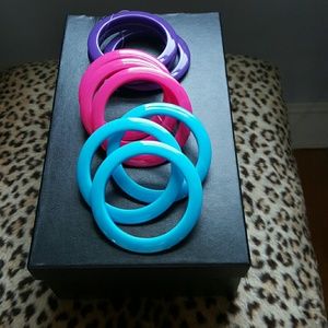 Plastic resin bangles