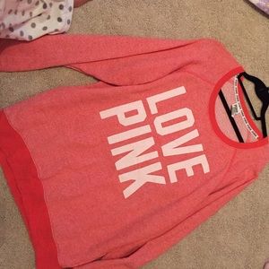 Over sized pink sweater!