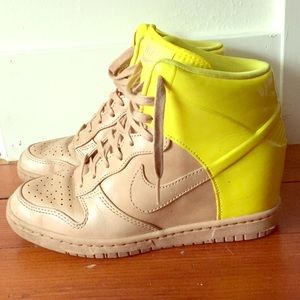 Nike Dunk Sky Hi Vachetta Tan Sonic Yellow