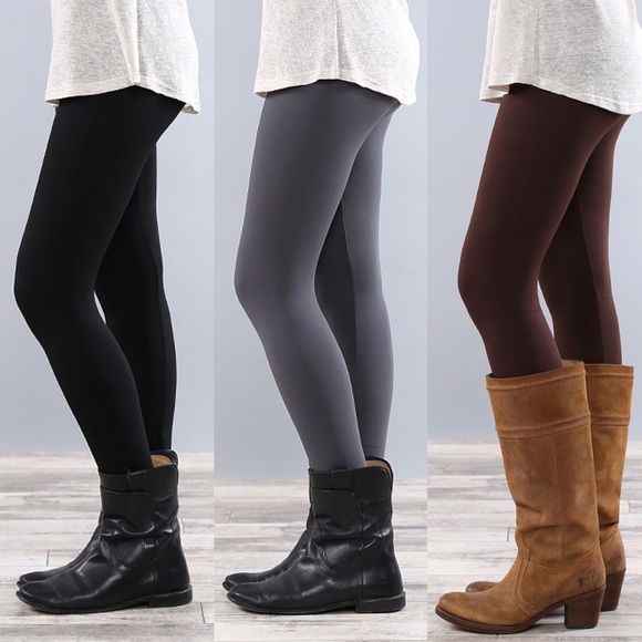 "Confession" Fleece Lined Leggings - Picture 2 of 4