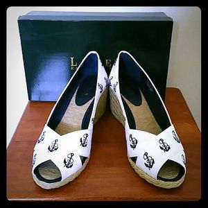 NWOT 💯 Ralph Lauren Wedge Espadrilles Shoes 👡