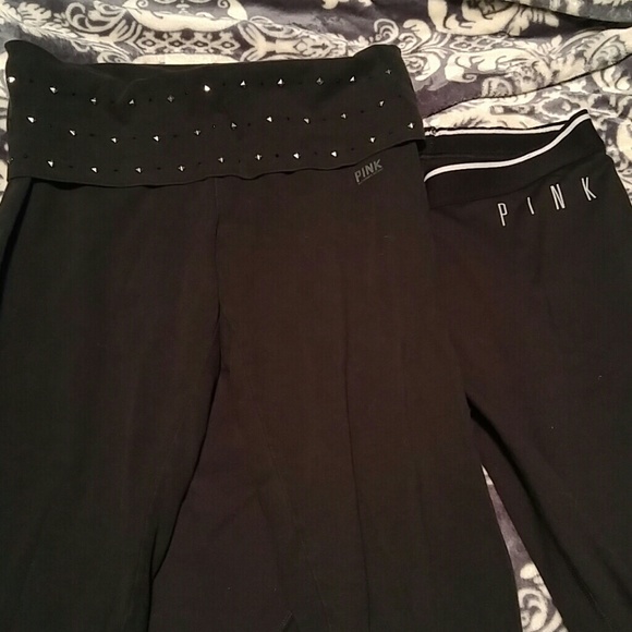 VS PINK yoga leggings and crop leggings