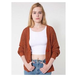 American Apparel cropped metallic sweater