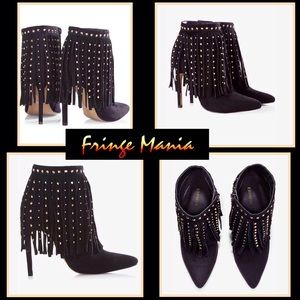 🆕Express Studded Fringe Ankle Boots