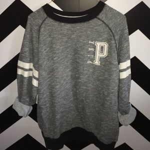VS PINK varsity crew neck